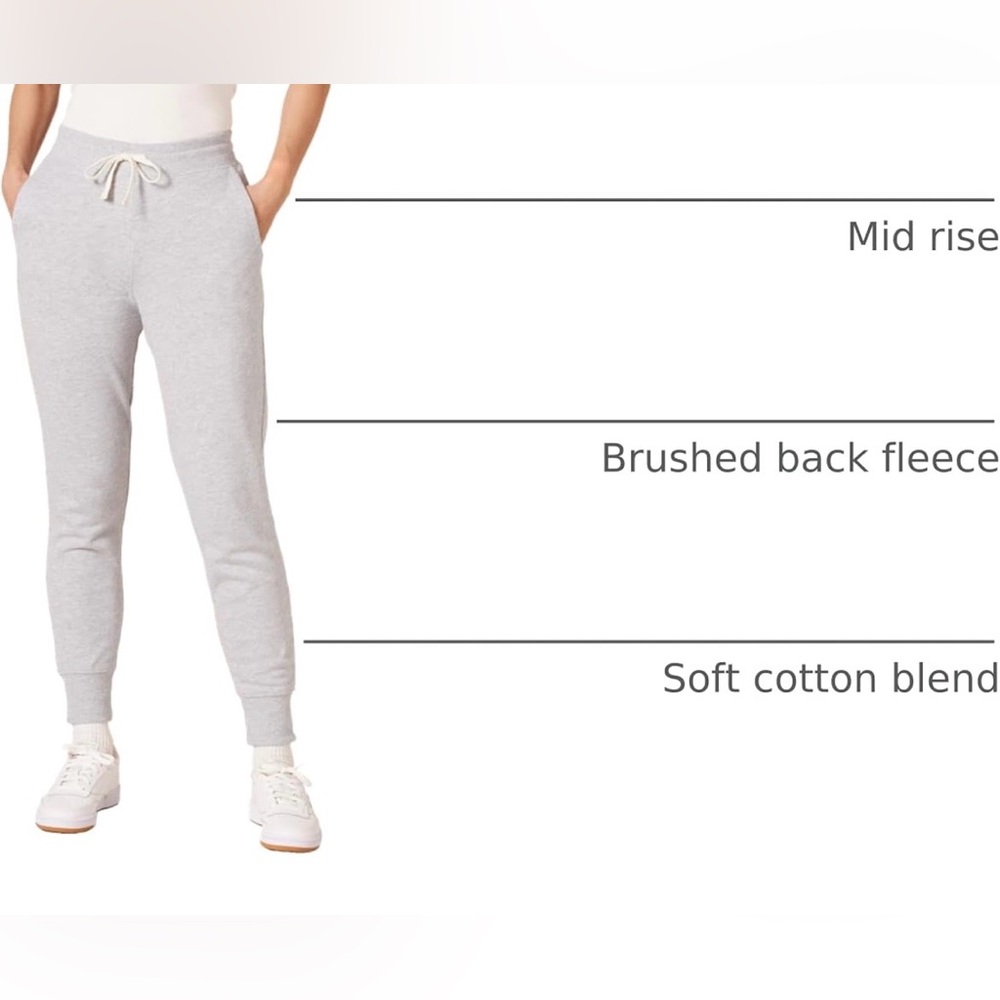 Amazon Essentials NWOT’s Light Gray Slim Fit Lightweight Jogger Pants - Picture 3 of 7